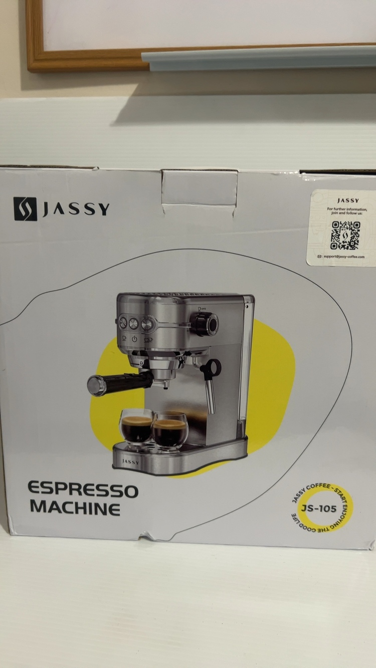 Jassy Stainless Steel Espresso Machine JS-105 Silver New - Picture 3 of 5